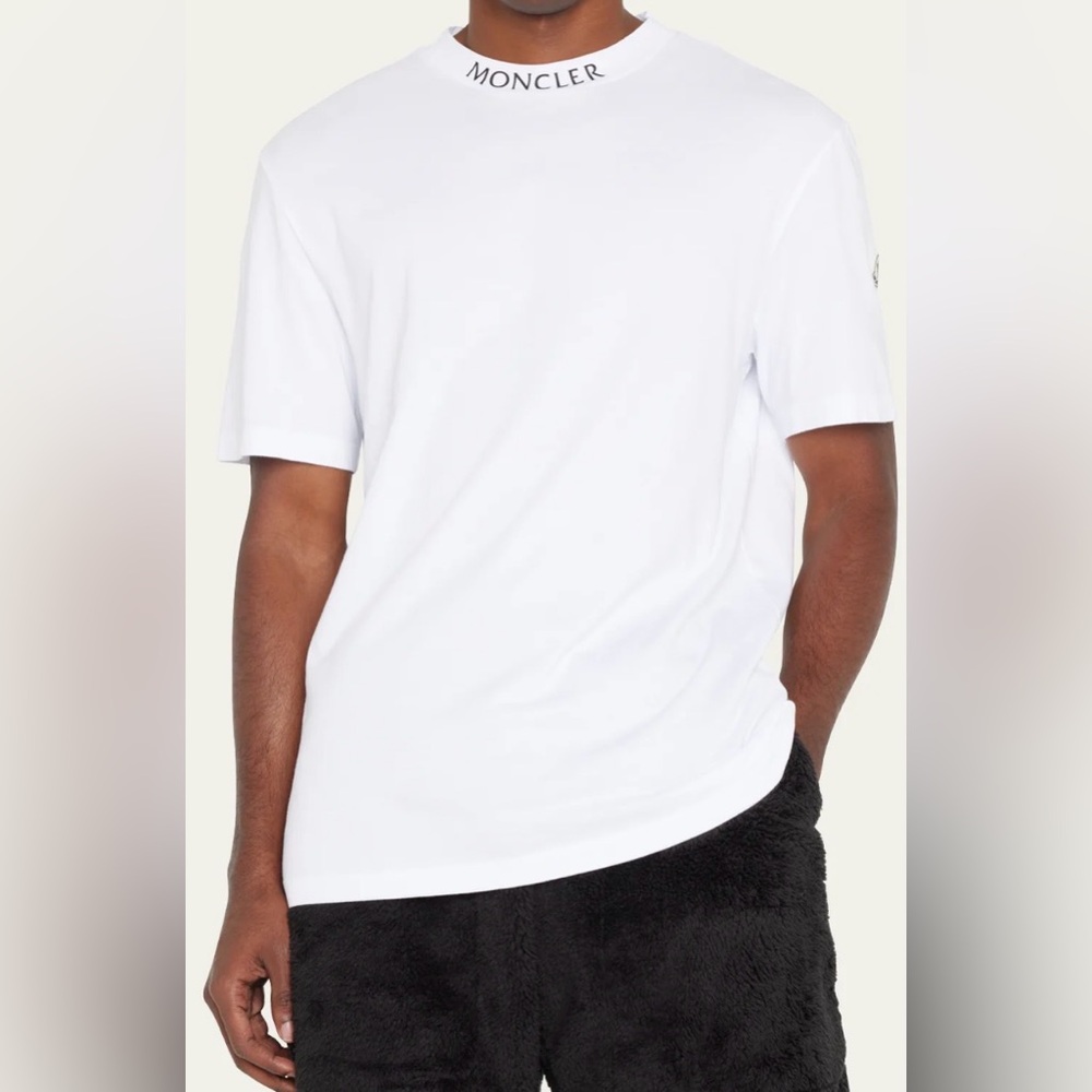 Moncler White Short Sleeve T-shirt